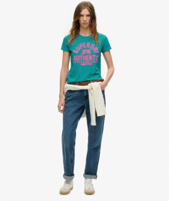 Camiseta ajustada con estampado Puff