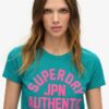 Camiseta ajustada con estampado Puff