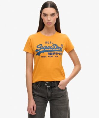 Camiseta ajustada con logotipo Vintage bordado