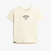 Camiseta ajustada con tatuaje de pedrería