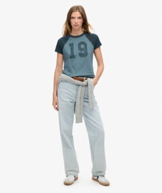 Camiseta ajustada de manga raglán de Athletic Essentials