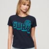 Camiseta ajustada Varsity Flocked
