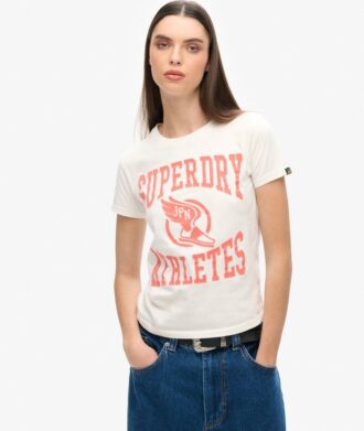Camiseta ajustada Varsity Flocked