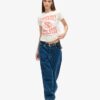 Camiseta ajustada Varsity Flocked