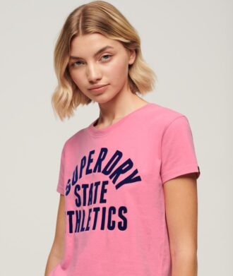 Camiseta ajustada Varsity Flocked