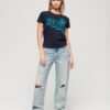 Camiseta ajustada Varsity Flocked