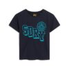 Camiseta ajustada Varsity Flocked