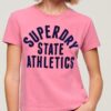 Camiseta ajustada Varsity Flocked