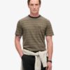 Camiseta con bolsillo y rayas texturizadas