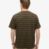 Camiseta con bolsillo y rayas texturizadas