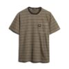 Camiseta con bolsillo y rayas texturizadas