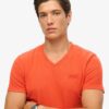 Camiseta con cuello en V y logotipo de Organic Cotton Essential