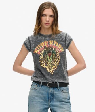 Camiseta con estampado Biker Rock