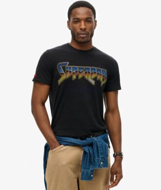 Camiseta con estampado de banda de rock