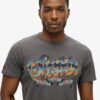 Camiseta con estampado de banda de rock