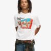 Camiseta con estampado de postal de viaje