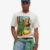 Camiseta con estampado de postal de viaje