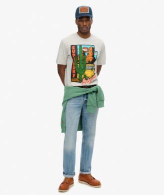 Camiseta con estampado de postal de viaje