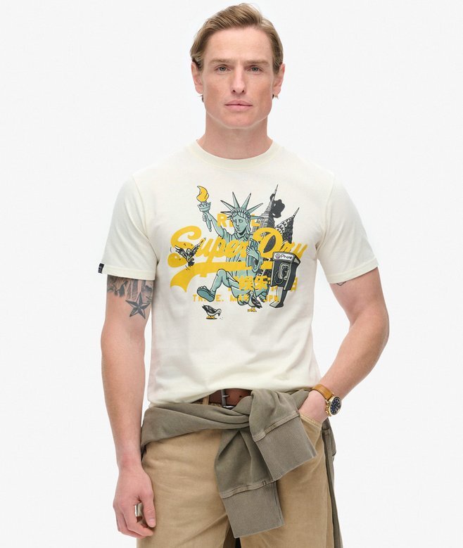 Camiseta con estampado gráfico de Nueva York Camiseta con estampado gráfico de Nueva York