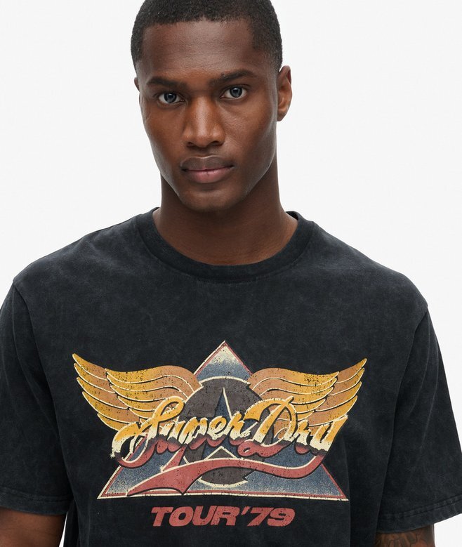 Camiseta con estampado gráfico de rock de los 70 Camiseta con estampado gráfico de rock de los 70