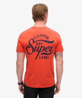 Camiseta con gráfico en el pecho de Copper Label