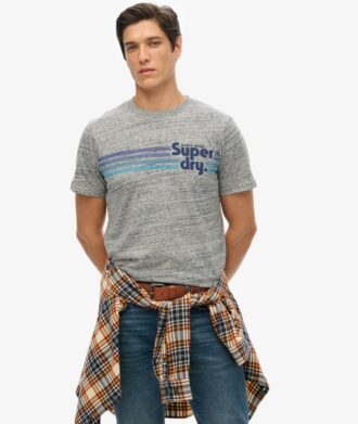 Camiseta con logo a rayas Terrain
