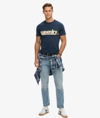 Camiseta con logo a rayas Terrain