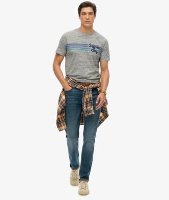 Camiseta con logo a rayas Terrain