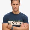 Camiseta con logo a rayas Terrain Camiseta con logo a rayas Terrain