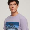 Camiseta con logotipo a rayas Cali