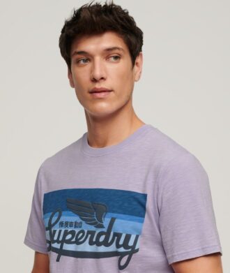 Camiseta con logotipo a rayas Cali