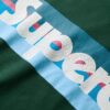 Camiseta con logotipo de rayas retro Camiseta con logotipo de rayas retro