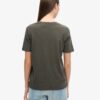 Camiseta con logotipo metálico de lujo