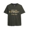 Camiseta con logotipo metálico de lujo