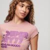 Camiseta con logotipo retro brillante