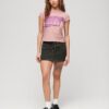 Camiseta con logotipo retro brillante