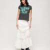 Camiseta con logotipo retro brillante