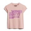 Camiseta con logotipo retro brillante
