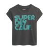 Camiseta con logotipo retro brillante