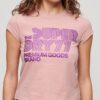 Camiseta con logotipo retro brillante