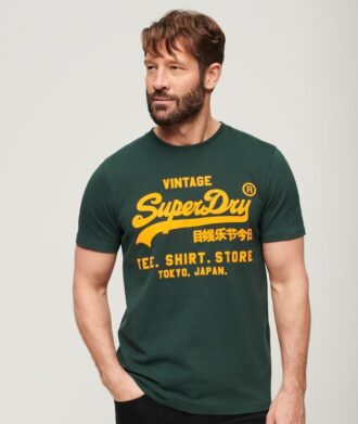 Camiseta con logotipo Vintage neón