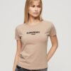 Camiseta corta ajustada con logo Sport Luxe Camiseta corta ajustada con logo Sport Luxe