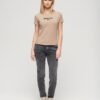 Camiseta corta ajustada con logo Sport Luxe Camiseta corta ajustada con logo Sport Luxe