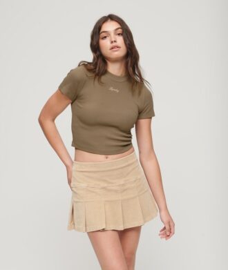 Camiseta corta bordada de Organic Cotton