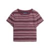 Camiseta corta de rayas Vintage Camiseta corta de rayas Vintage