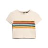 Camiseta corta de rayas Vintage Camiseta corta de rayas Vintage
