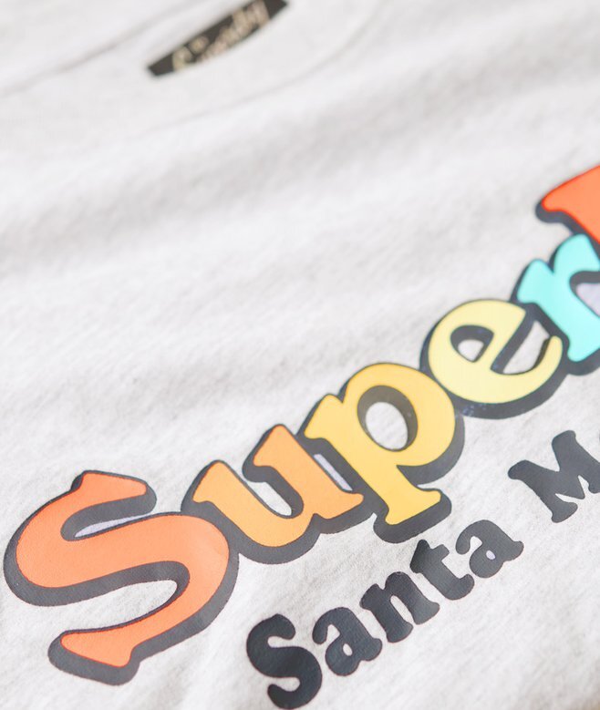 Camiseta de corte holgado con logotipo arcoíris