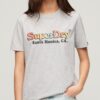 Camiseta de corte holgado con logotipo arcoíris