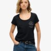 Camiseta de cuello redondo estilo motero Lo-Fi Camiseta de cuello redondo estilo motero Lo-Fi
