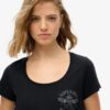 Camiseta de cuello redondo estilo motero Lo-Fi Camiseta de cuello redondo estilo motero Lo-Fi